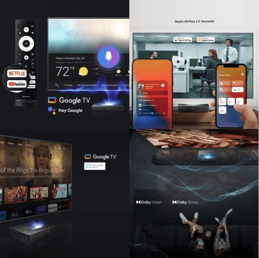 Hisense L5H Ultra-Short-Throw 4K Laser TV Projector with 100" Screen