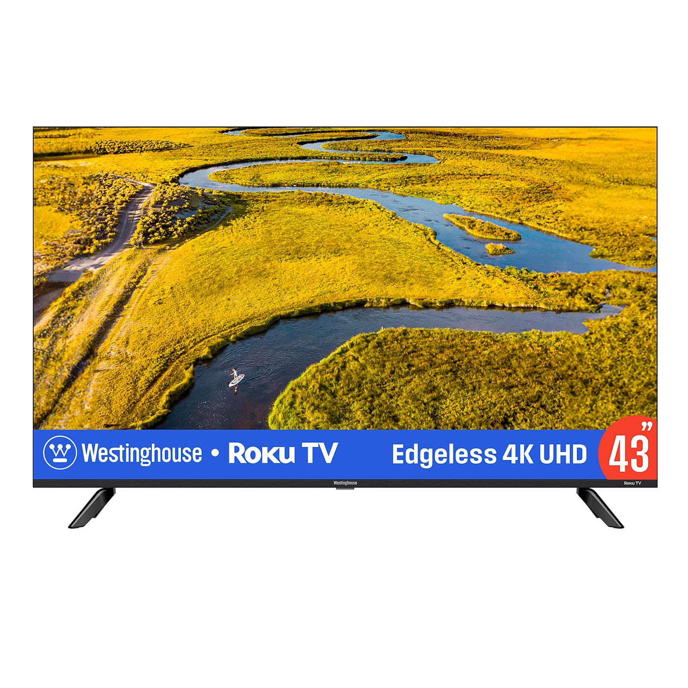 Westinghouse 43 inch Edgeless 4K UHD Roku Smart TV