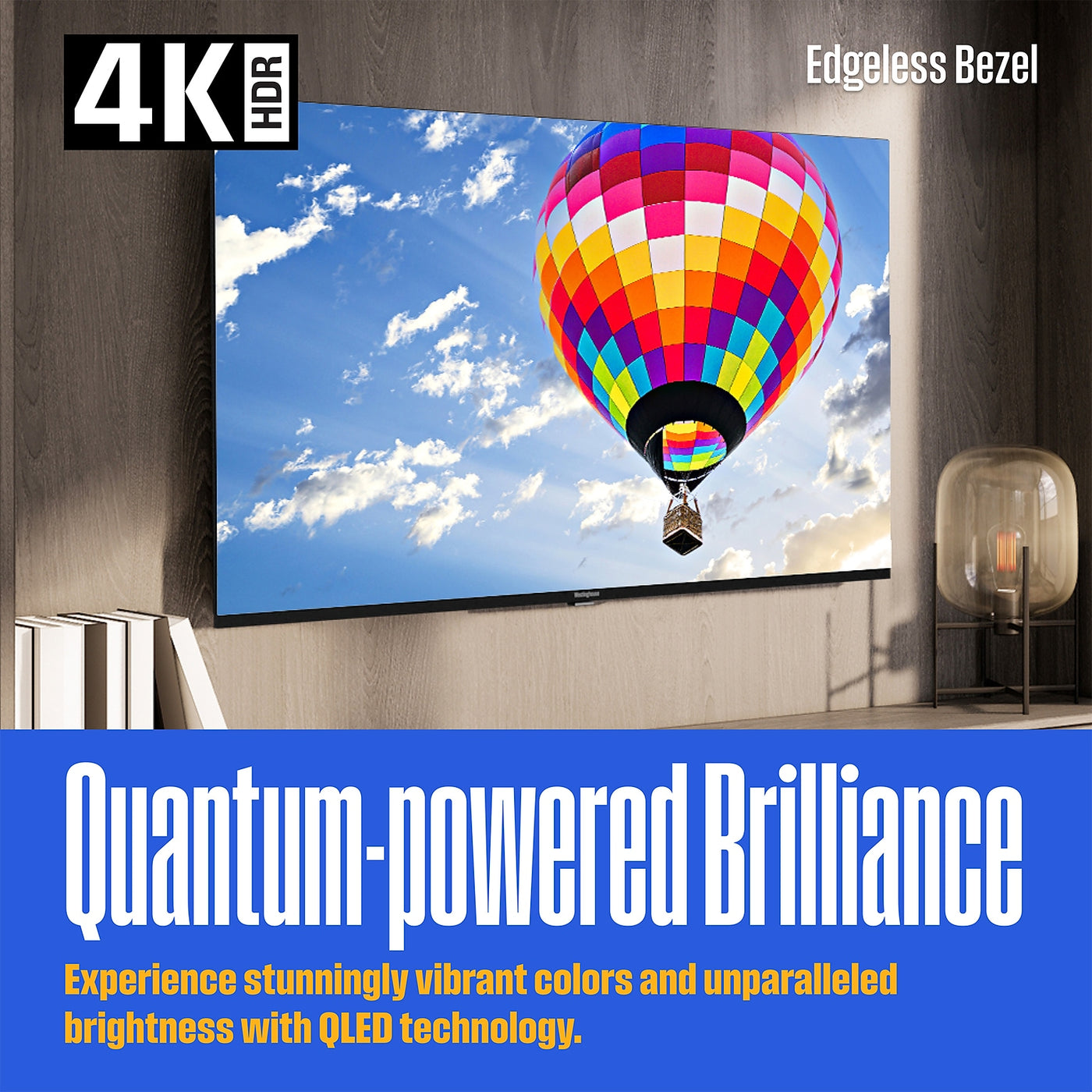 Westinghouse 43" Edgeless QLED 4K Ultra HD Roku Smart TV