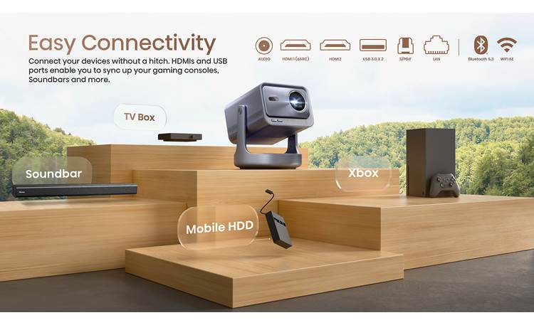 Hisense C2 Ultra 4K Laser Mini Projector with JBL Audio